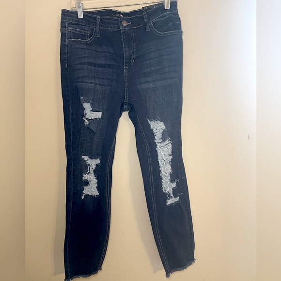Denim - Jeans with dark rinse Size 11 stretchy